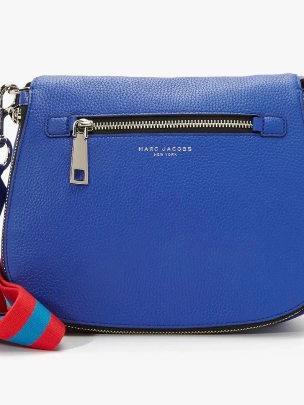 Marc Jacobs Recruit Nomad Leather Crossbody Bag Blue
